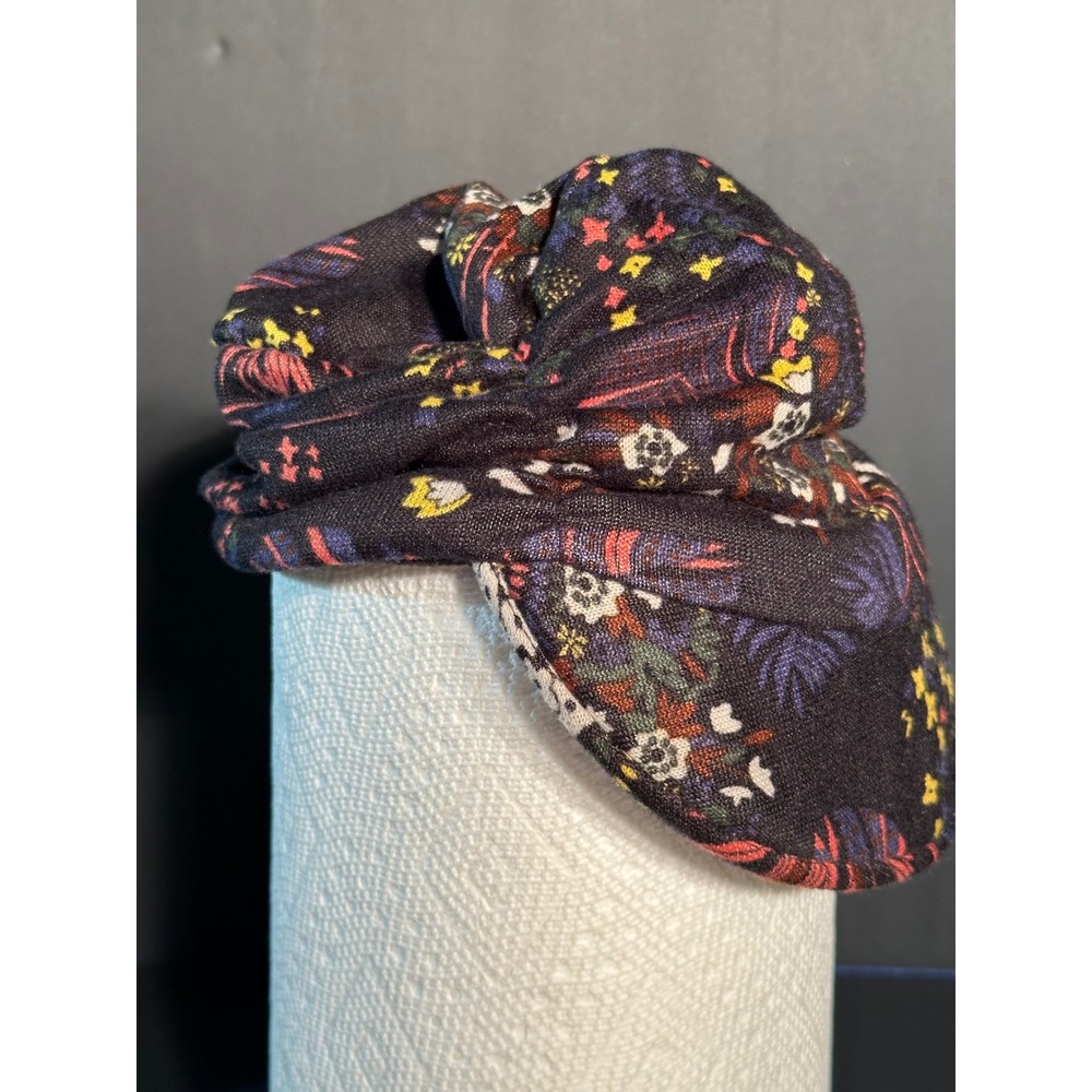 Unbranded Womens Floral Paisley Newsboy Cap Slouchy Fleece Lined Multi Color Hat